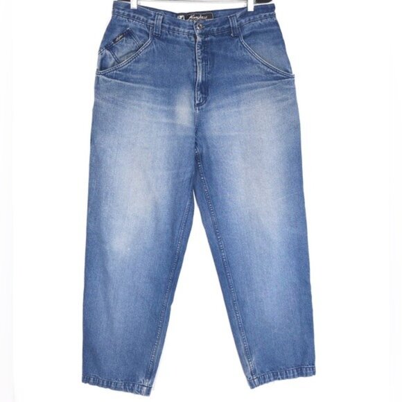 Karl‎ Kani Jeans Vintage Men’s Cotton Blue THE ORIGINAL 36x34 Hip Hop Baggy 90’s